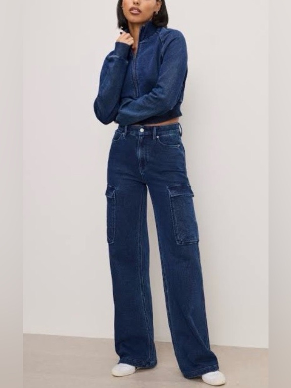 Good American Jeanius Good Skate Cargo Pants 2/26